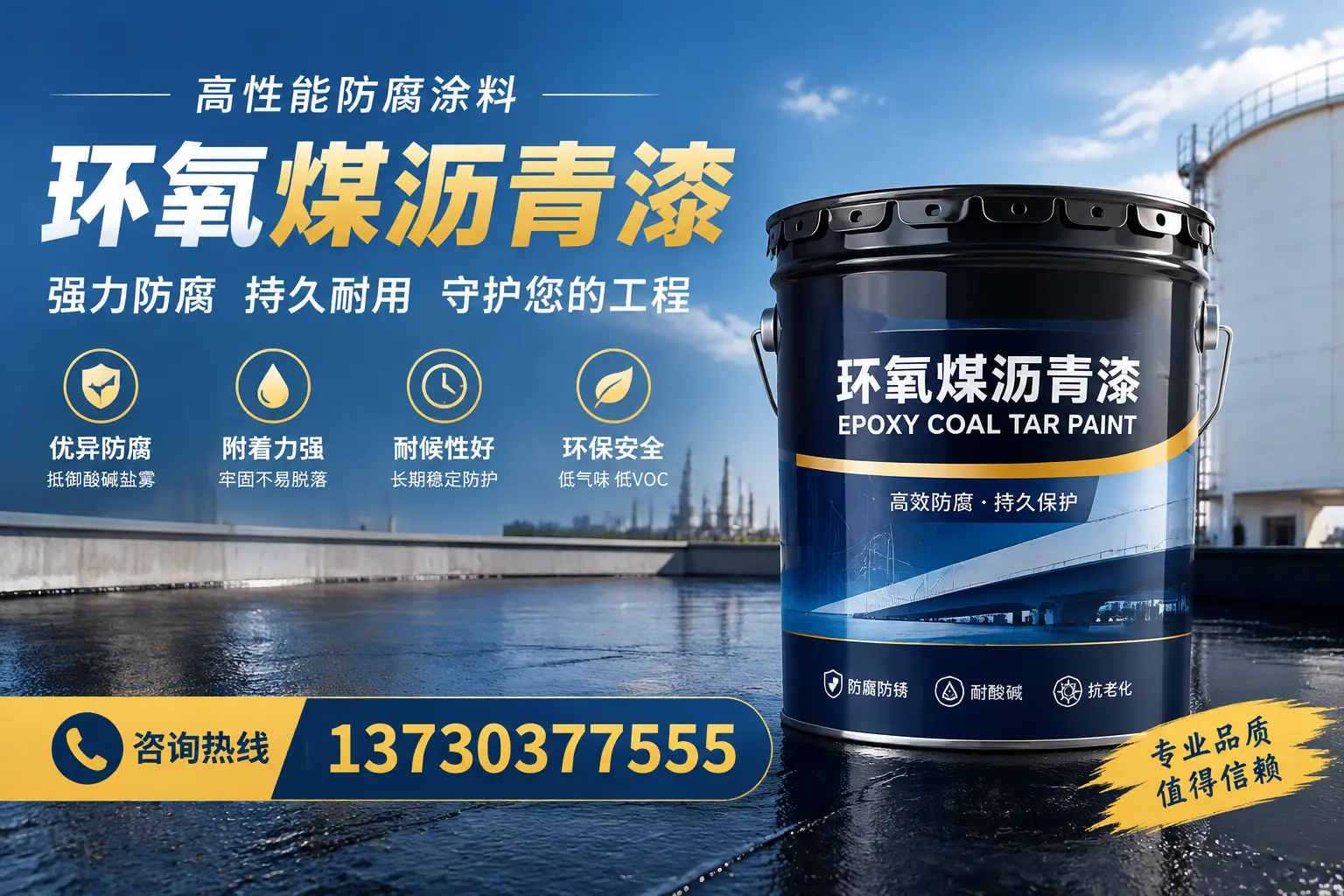 环氧煤沥青漆的耐久性分析，适合吉县的使用场景